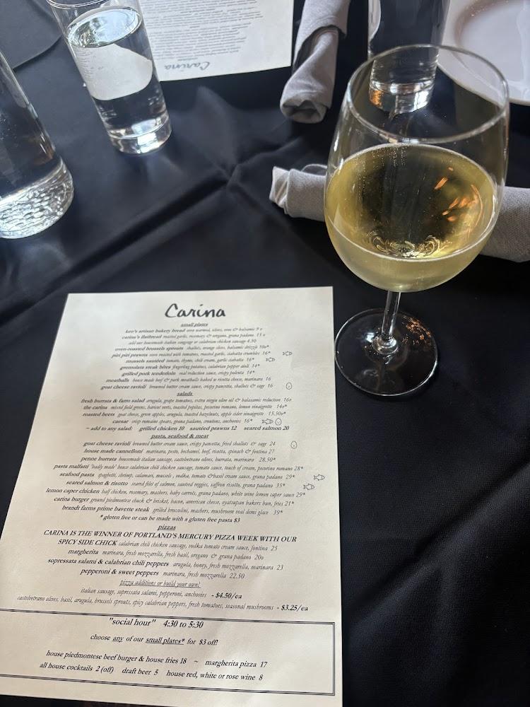 Carina Lounge Menu image 1