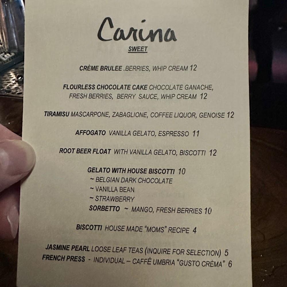 Carina Lounge Menu image 3
